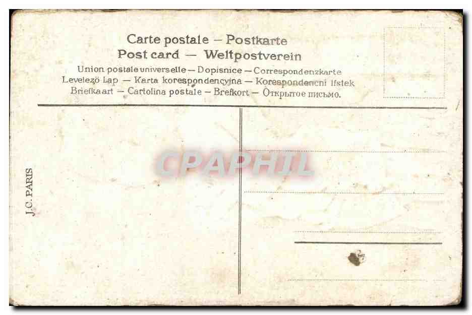 CPA Fantaisie Ce poisson a ta boutonniere  — Rückseite