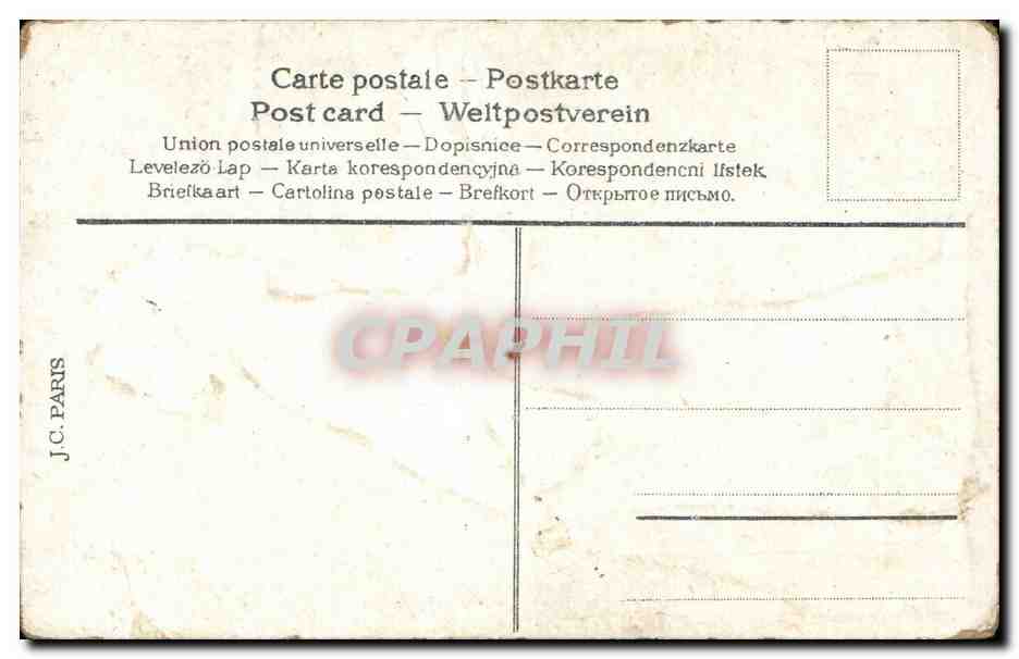 CPA Fantaisie Femme poisson 1er Avril Paques Easter — Rückseite