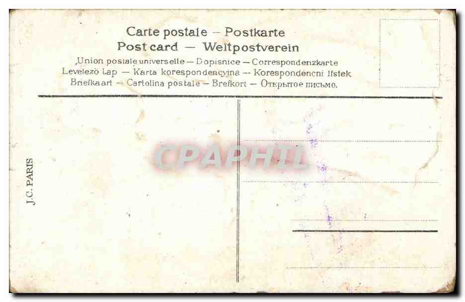 CPA Fantaisie Femme poisson 1er Avril Paques Easter — Rückseite