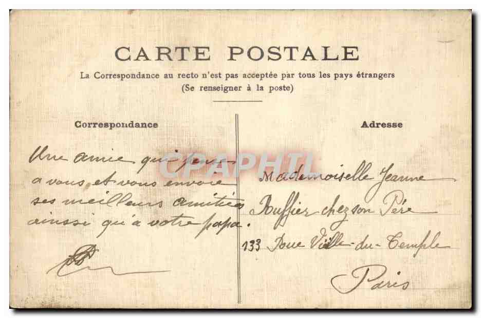 CPA Fantaisie Poisson 1er Avril Paques Easter — Rückseite