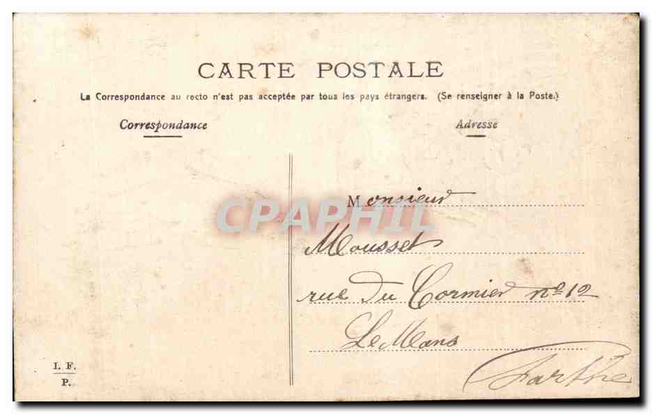 CPA Fantaisie Poisson 1er Avril Paques Easter — Rückseite