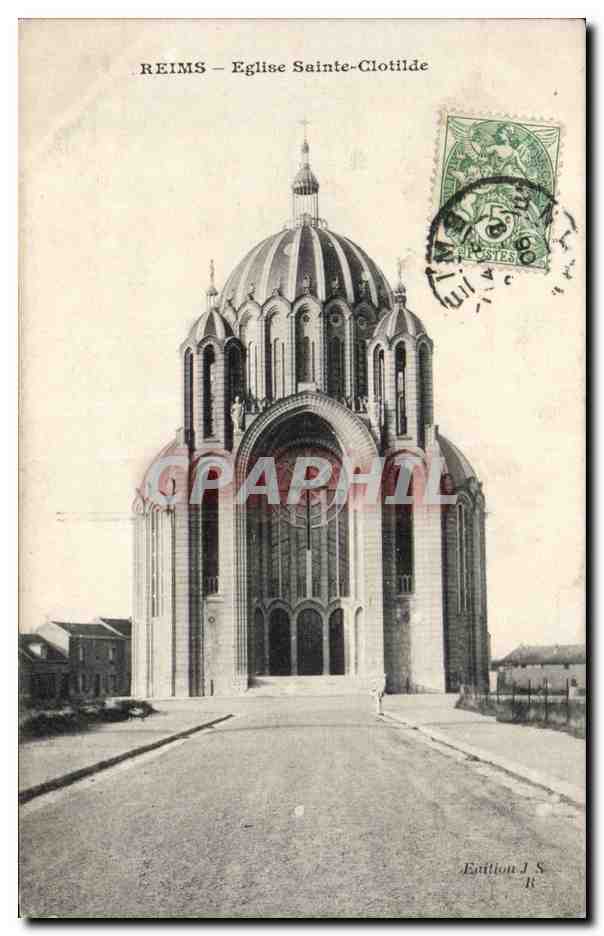 Reims — Église Sainte-Clotilde — Édition J.S. R