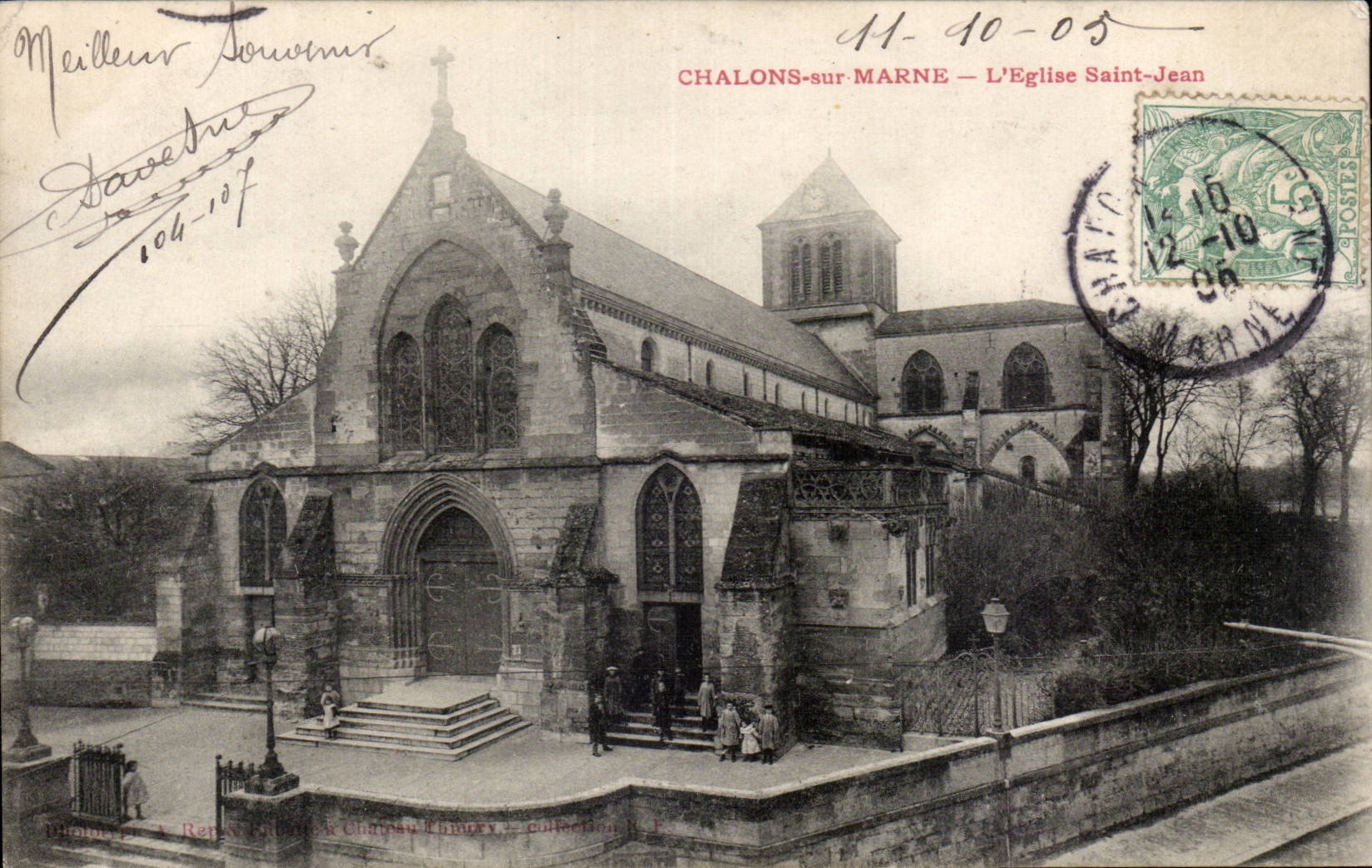 CPA Chalons sur Marne L eglise Saint Jean