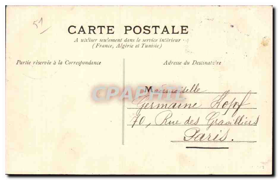 CPA Chalons sur Marne L eglise Saint Jean — Verso