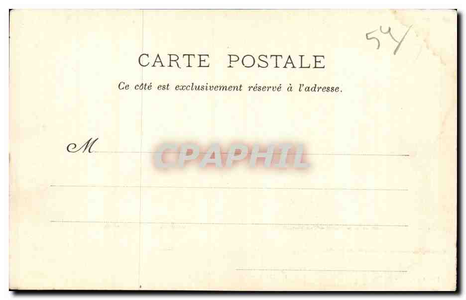 NANCY — Caserne Thiry — Phototypie J. Royer, Nancy — Verso