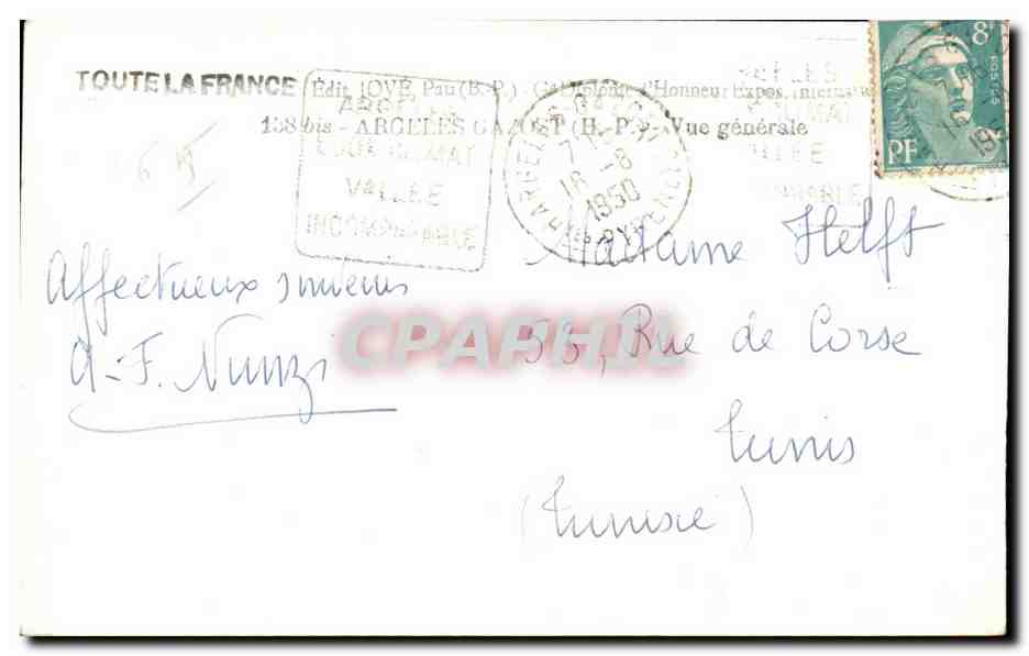 Arolesles-Gazost — Vue générale — Édit. LOVE, Pau (B.P.) — Rückseite