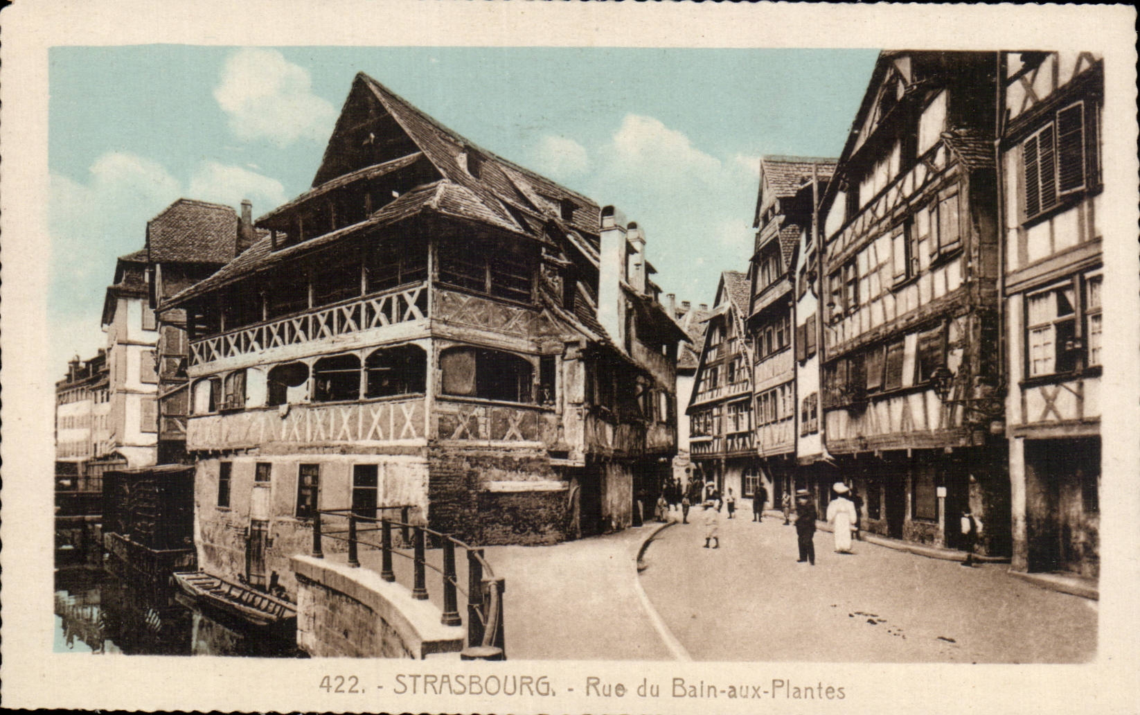 CPA Strasbourg Rue du bain aux plantes
