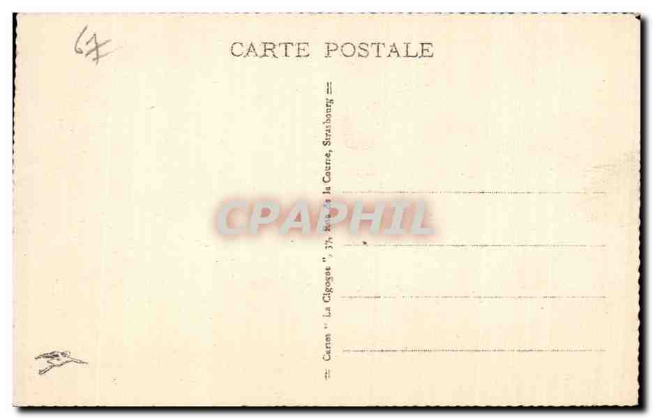 CPA Strasbourg Rue du bain aux plantes — Rückseite