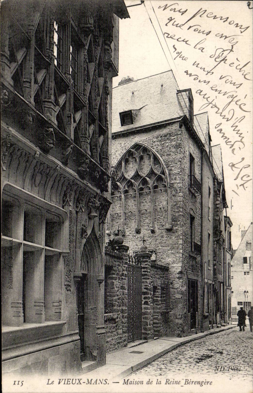 CPA Le Mans Maison de la Reine Berangere