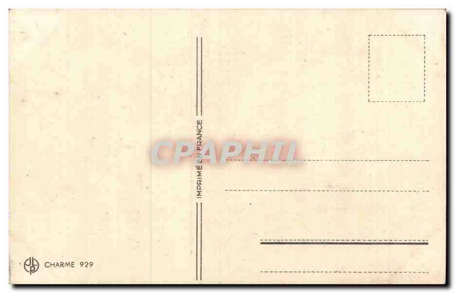 CPA Fantaisie Ski Chien Bonne annee — Rückseite