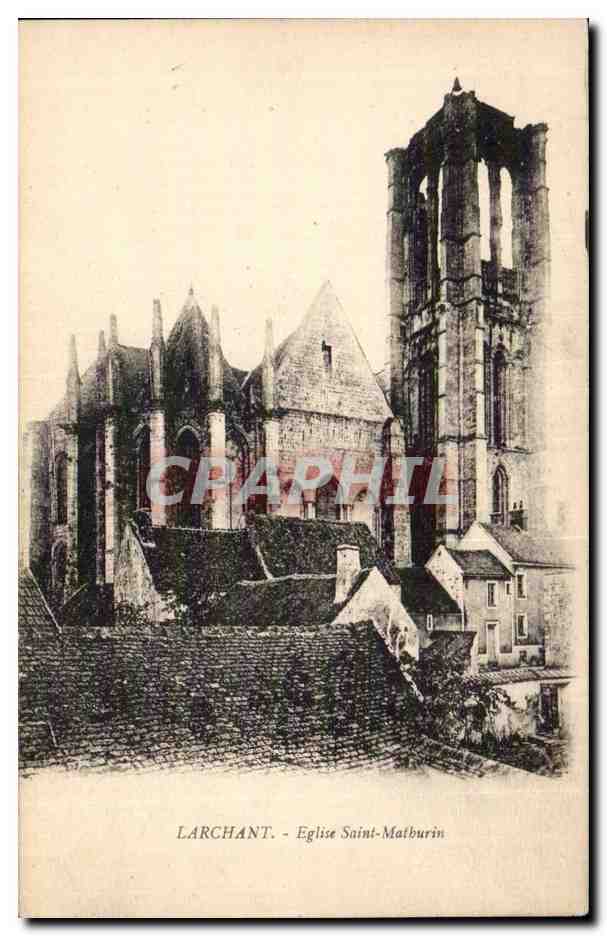 Larchant - Eglise Saint Matburin - CPA 