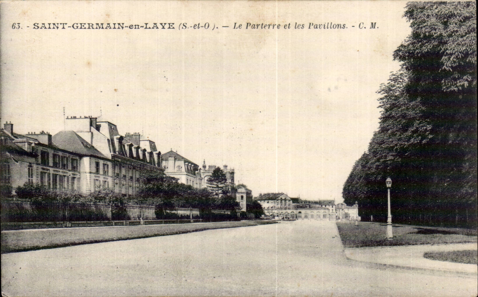 Saint Germain en Laye - Le Parterre et les Pavillons - CPA 