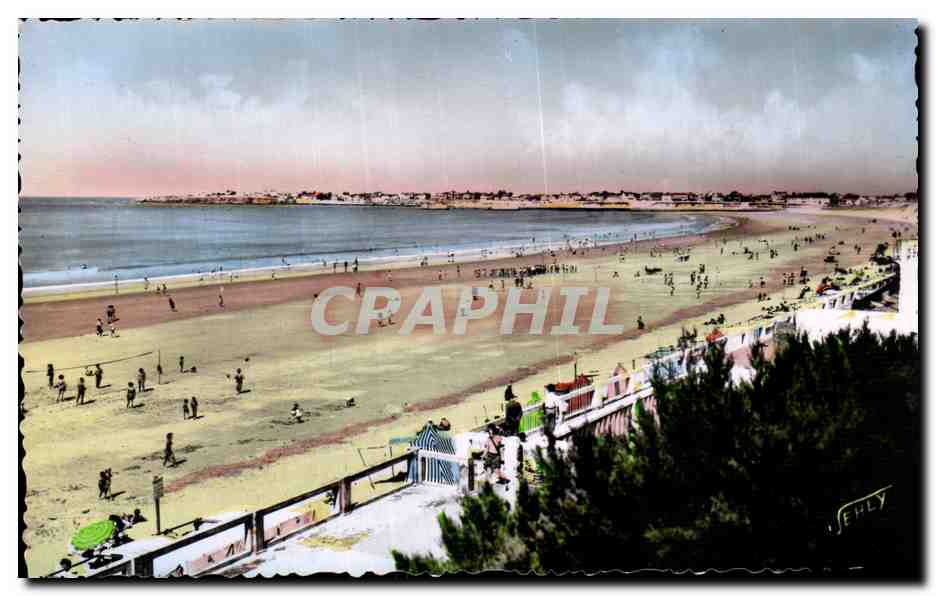 Plage de St-Gilles-sur-Vie — vue aérienne — Éditions Jehly