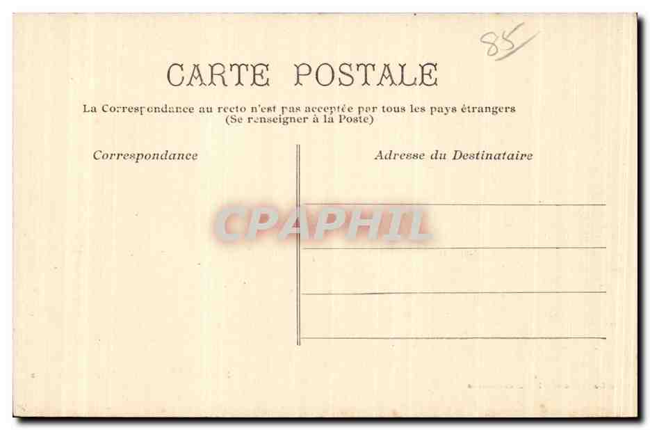 Les Sables d'Olonne — Le Port au Clair de Lune — Collection G. I. D., de Nantes — Reverso
