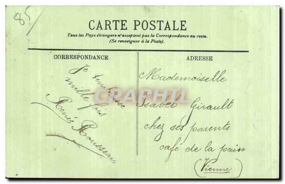 Folklore - Costumes - Sables d Olonne - Sablaise - CPA  — Verso