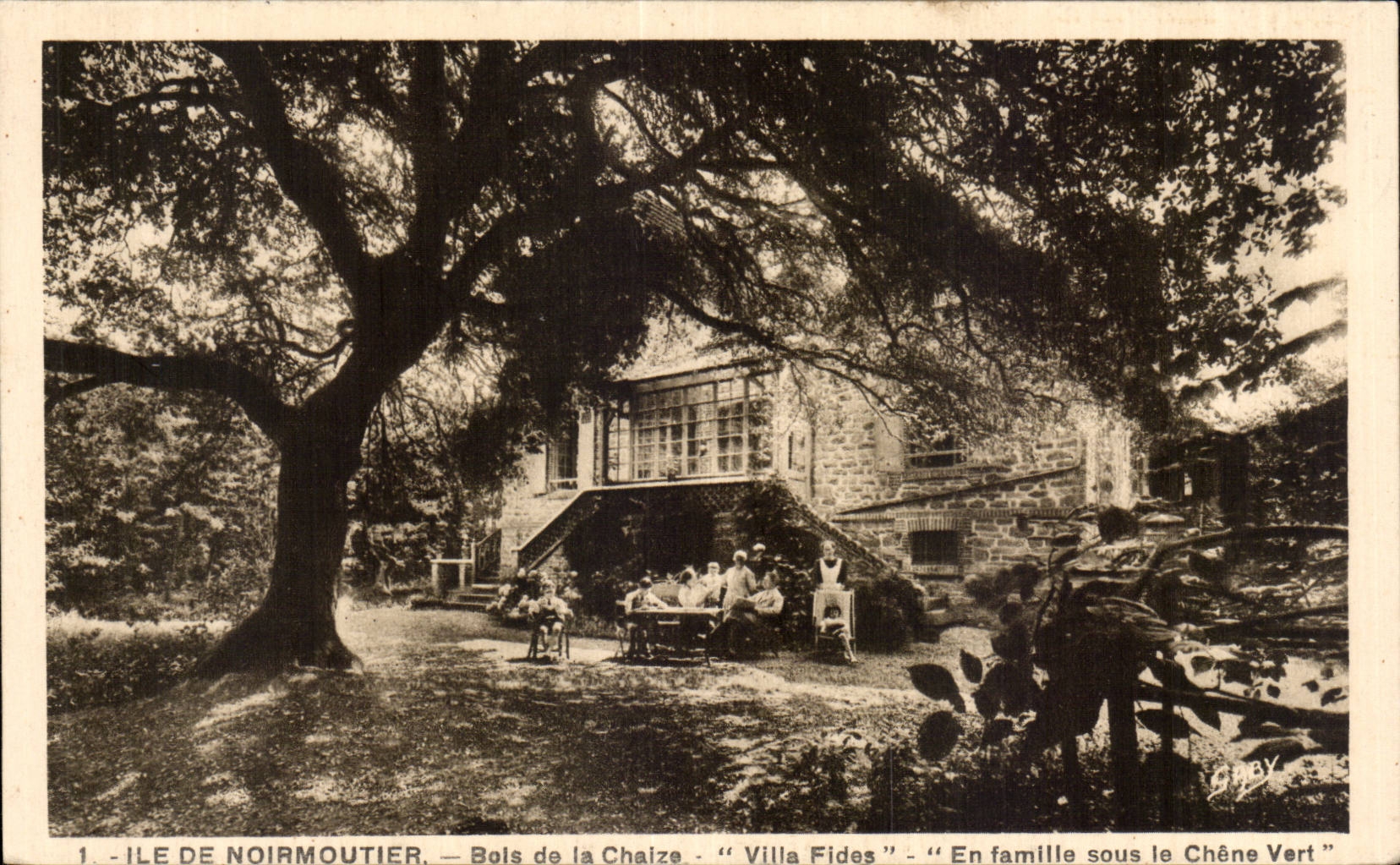 Ile de Noirmoutier - Bois de la Chaize - Villa Fides - En Famille sous le Chne Vert - CPA 