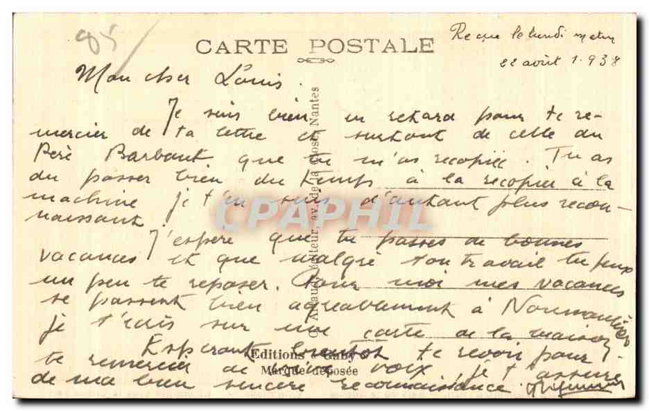 Ile de Noirmoutier - Bois de la Chaize - Villa Fides - En Famille sous le Chne Vert - CPA  — Back