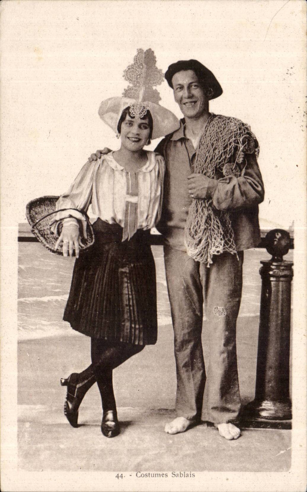 Folklore - Costumes - Sables d Olonne - Sablaise - CPA