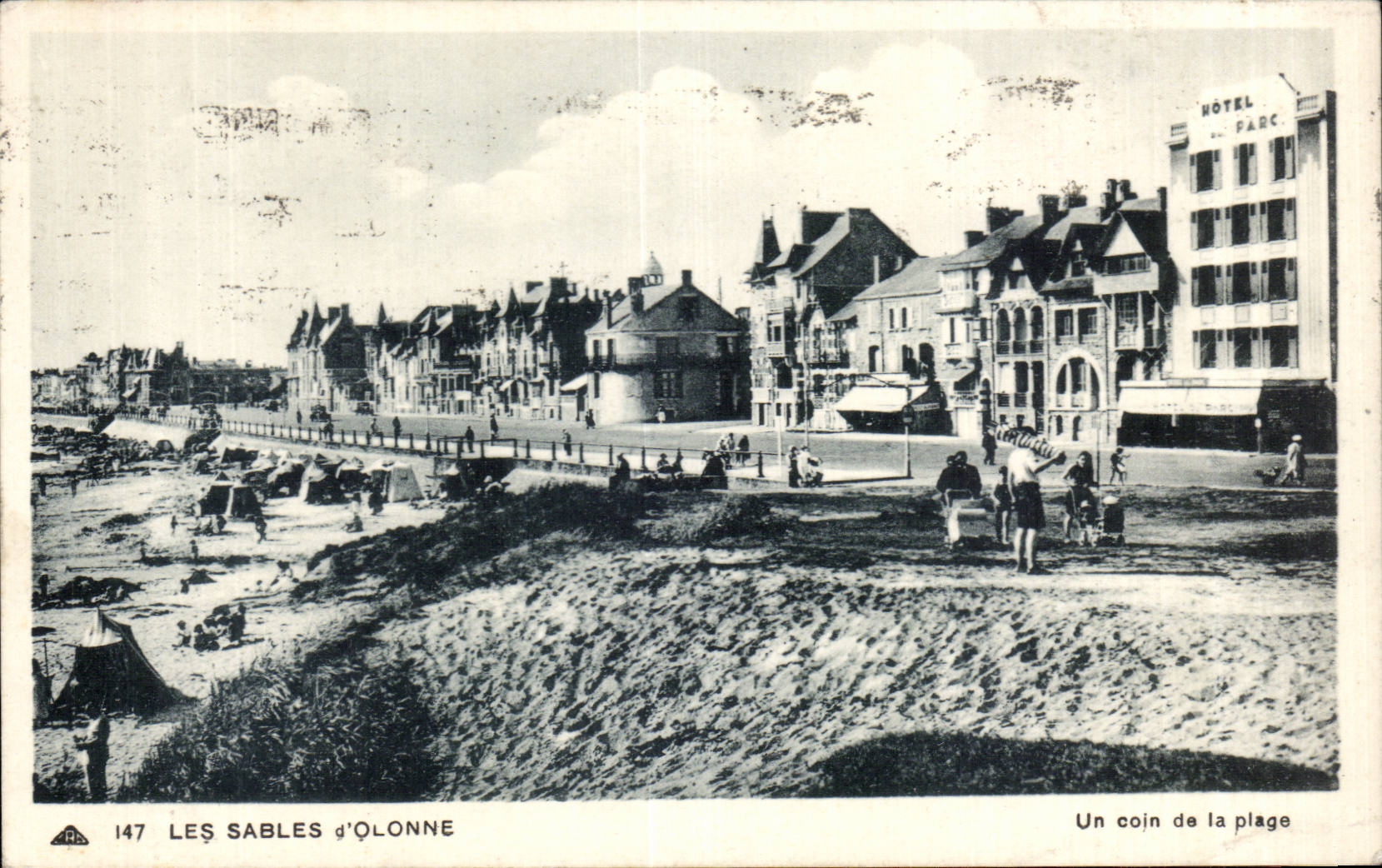 Les Sables d'Olonne — Ein Stück der Strand — Moderne Ansichtskarte n°147, Verlag Moderne Ansichtskarte