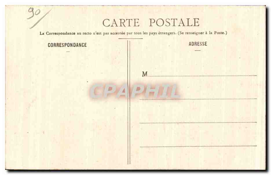 Belfort - Place d Armes - CPA — Verso