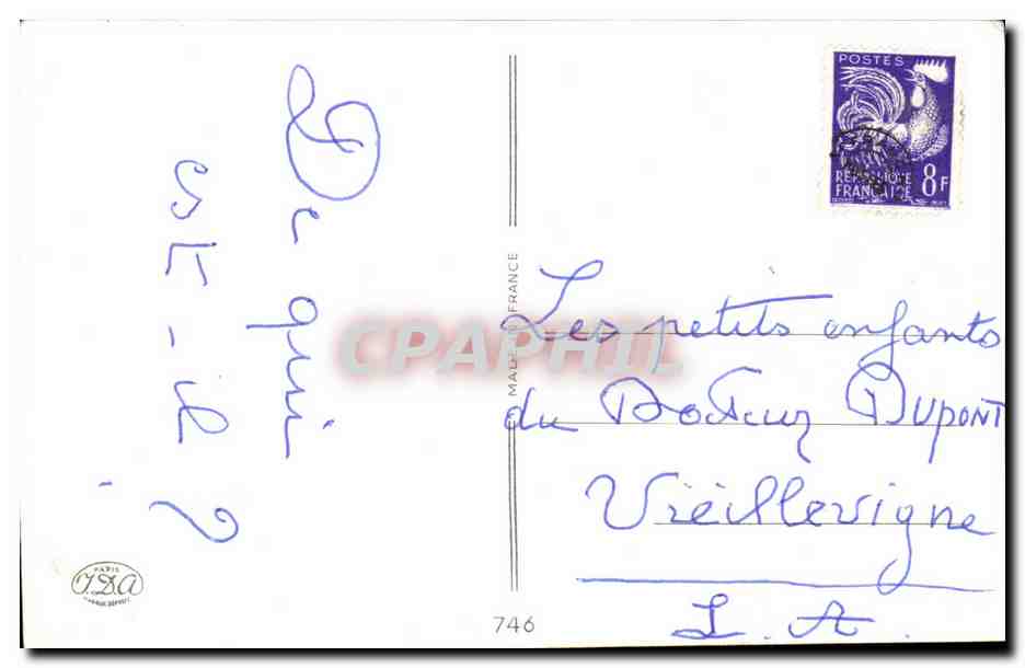 Fetes - Voeux - Poisson d Avril - April Fool - a fish fishing - CPA — Rückseite