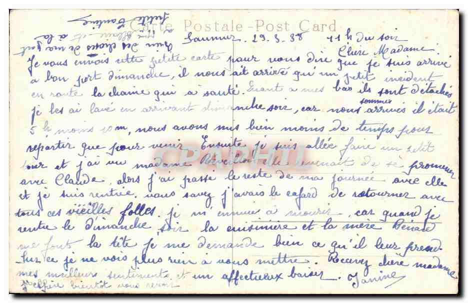 Fetes - Voeux - Poisson d Avril - April Fool - fish and children - CPA — Rückseite