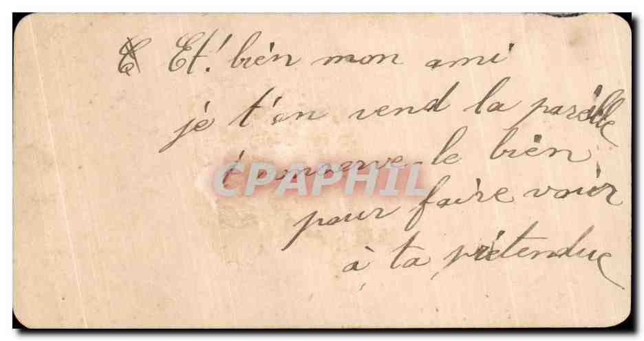 Fetes - Voeux - Poisson d Avril - April Fool - monkey and fish Singe - CPA — Rückseite