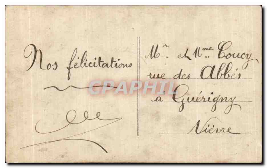 Fetes - Voeux - Poisson d Avril - April Fool - fish and baby - CPA — Rückseite