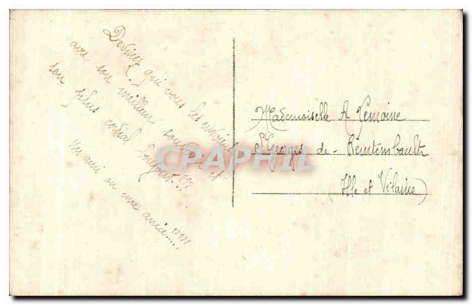 Fetes - Voeux - Poisson d Avril - April Fool - fish in a basket - CPA — Rückseite