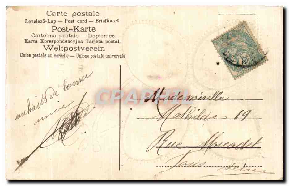 Fetes - Voeux - Bonne Annee - New Year - CPA — Rückseite