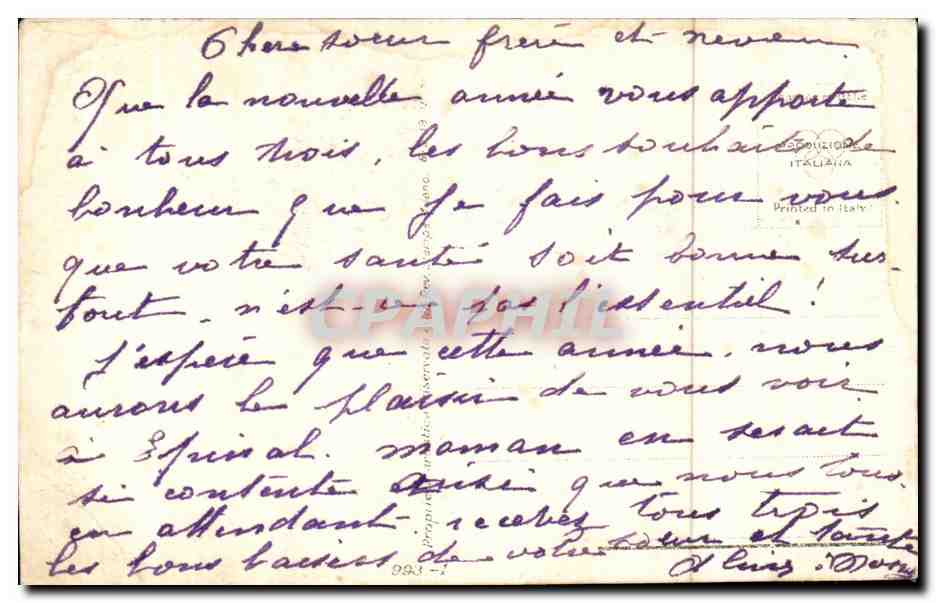 Fetes - Voeux - Bonne Anne - New Year - Lovely girl walking in snow - CPA — Verso