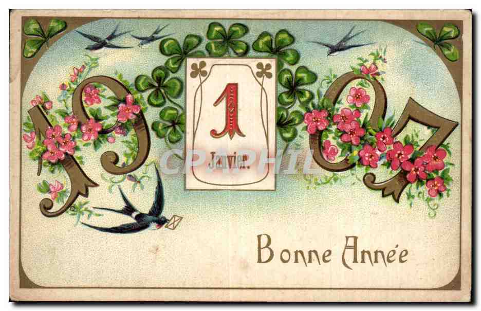 1907 — Année Nouvelle — A.S.B. Série 101