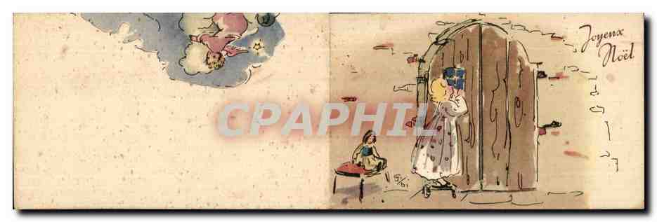 Fetes - Voeux - Bonne Anne - New Year - little angels - ange - CPA — Rückseite