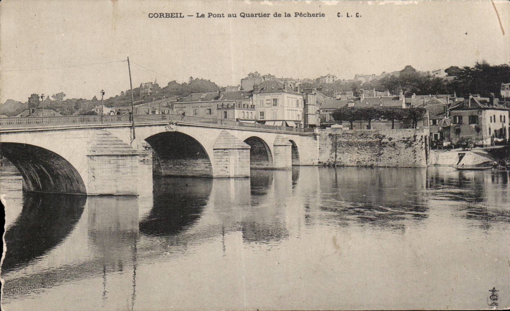 Corbeil - Le Pont au Quartier de la Pecherie - CPA