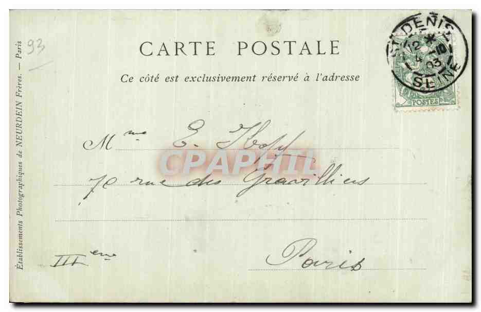 Saint Denis - Vue de la Legion d Honneur - CPA — Rückseite