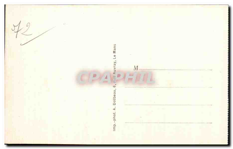 Les Alpes Mancelles (Sarthe) — St-LEONARD-des-BOIS — Le Chapelet du Moulin Neuf — Imp. A. Dolbeau, Le Mans — Verso