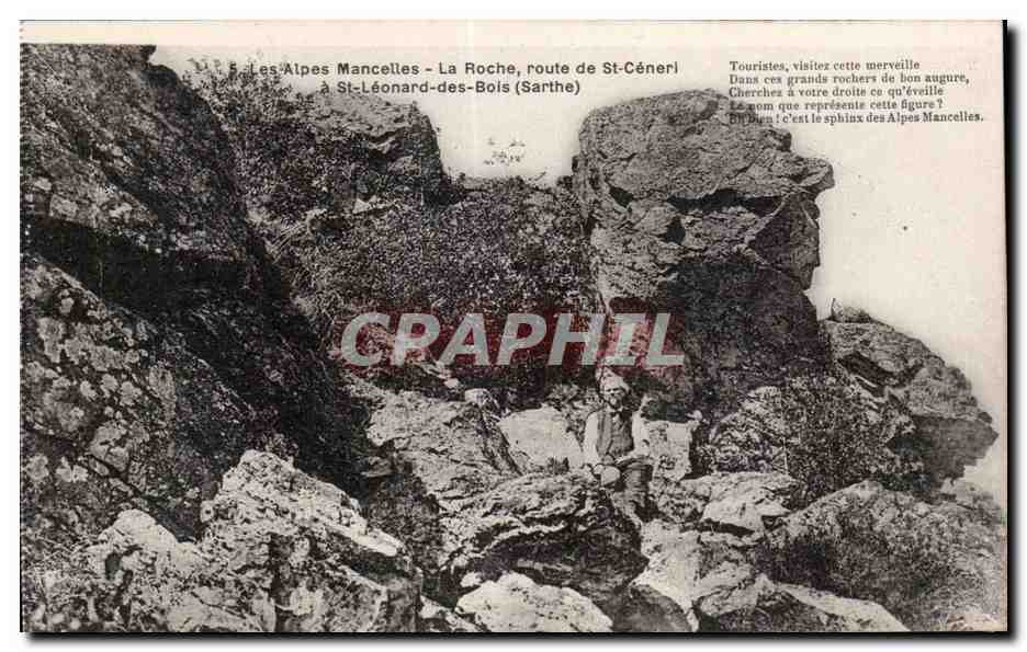 Leonard des Bois - La Roche - route de St Ceneri - CPA