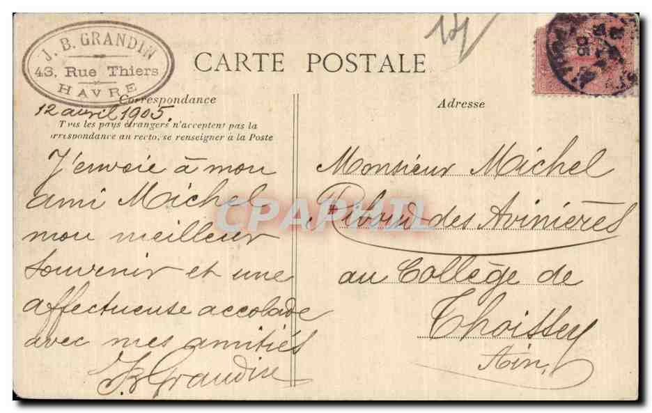 Souvenir de Normandie - CPA — Rückseite
