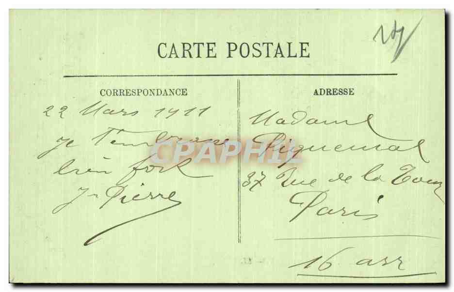 Trouville - L Hotel de Ville - CPA — Verso