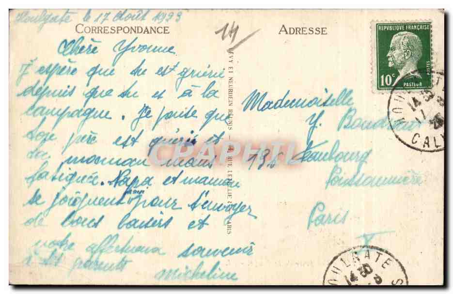 Houlgate - Vue prise de la Plage - LL. - CPAPHIL 120 — Verso