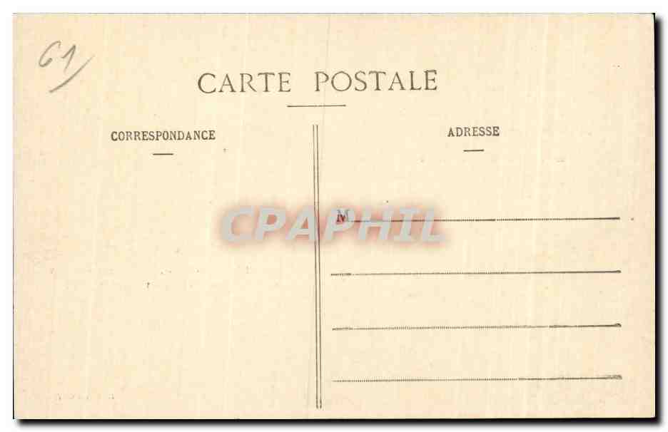 La Grande Trappe - pres Mortagne - CPA — Rückseite