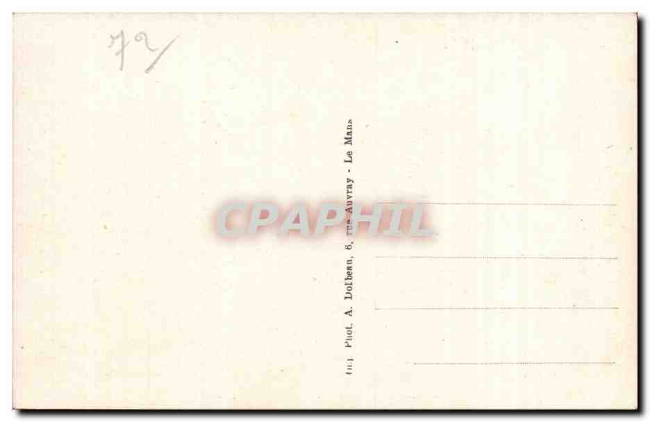 Le Mans - Jardin des Plantes - CPA — Rückseite