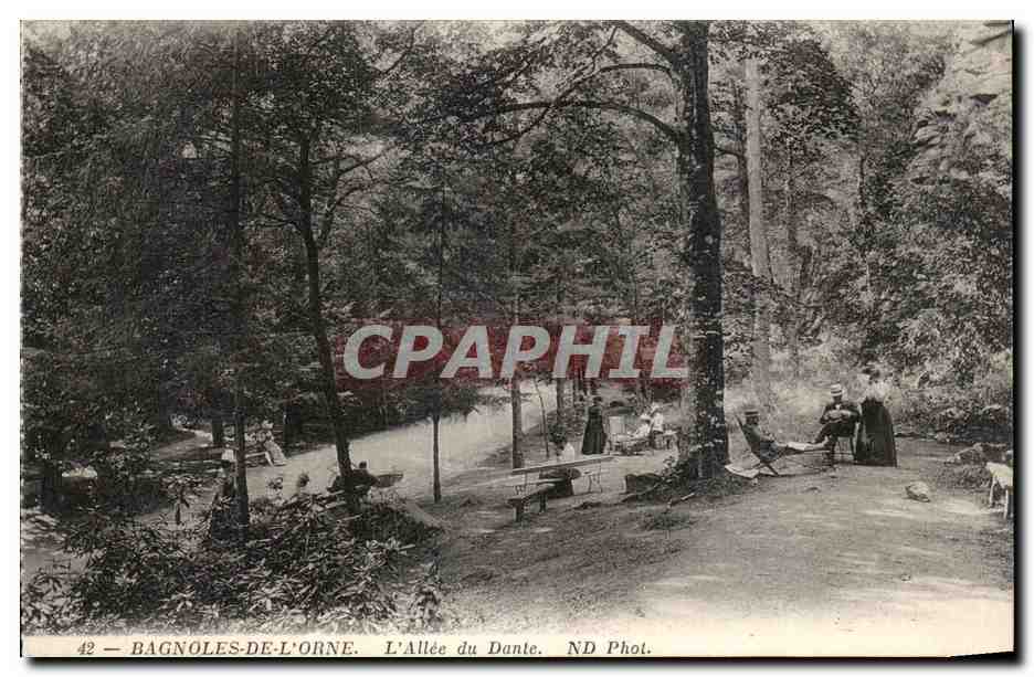 Bagnoles de l Orne - L Allee du Dante - CPA