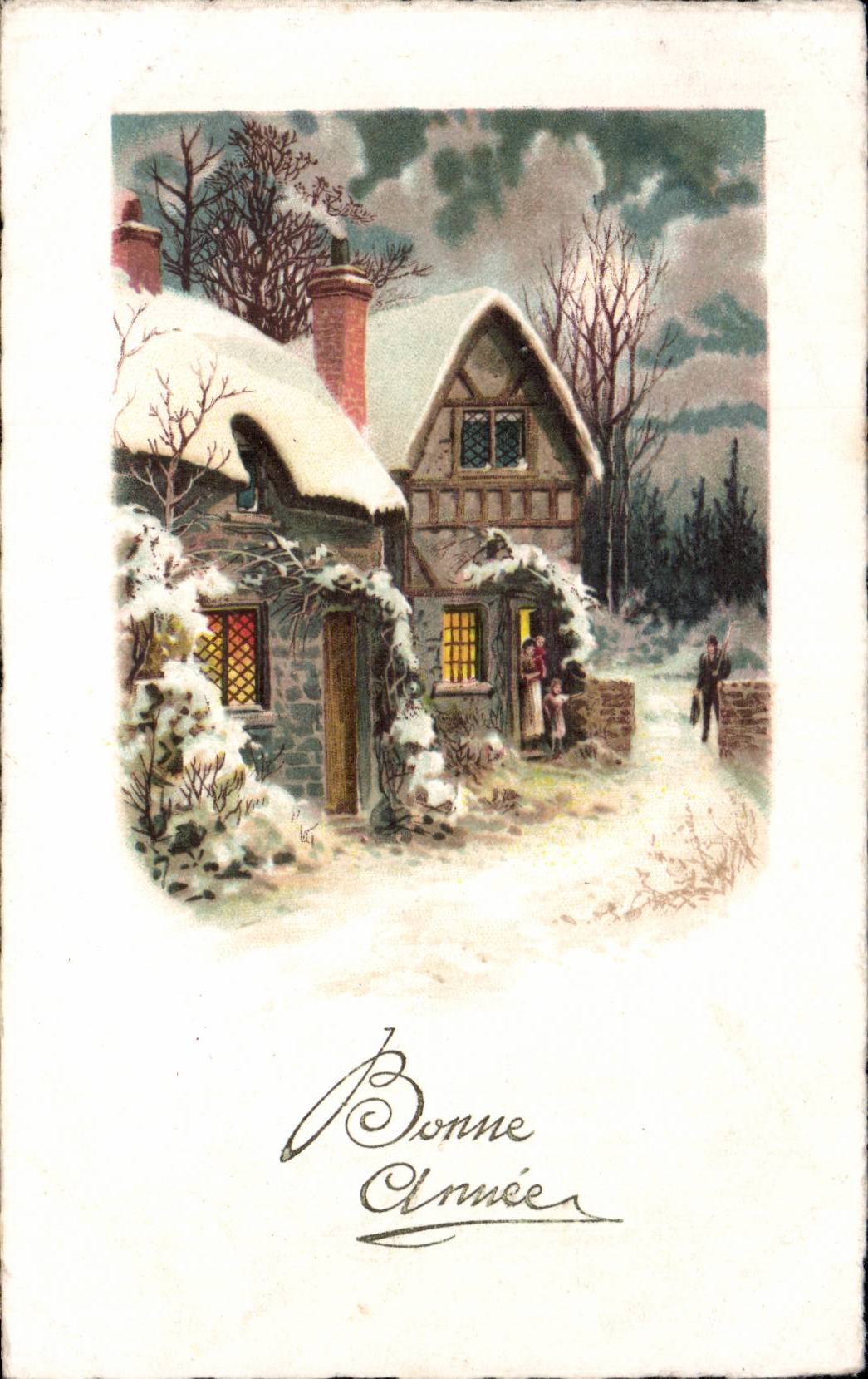 Fetes - Voeux - Holiday - Bonne Annee - Happy New Year - CPA 