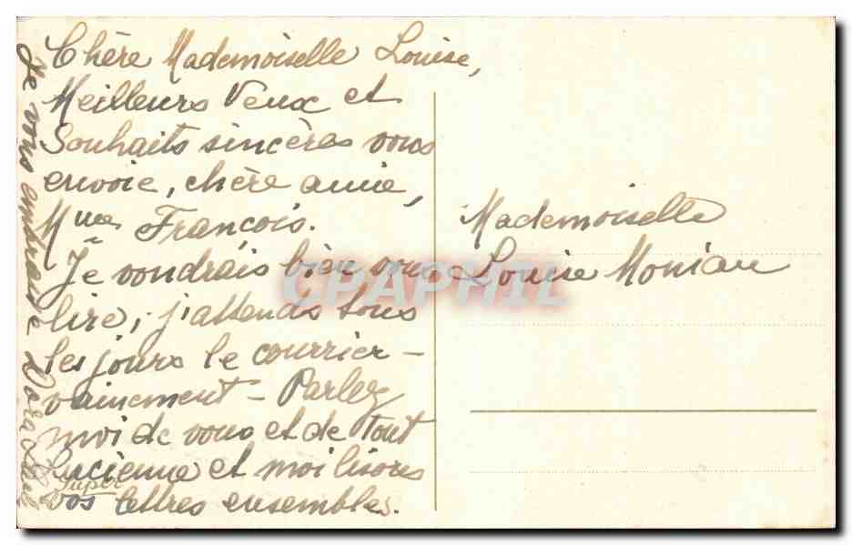 Fetes - Voeux - Holiday - Bonne Annee - Happy New Year - CPA  — Rückseite