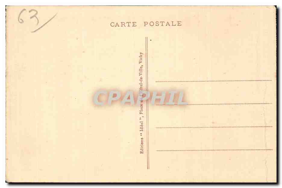 Le Mont Dore - La Bourboule - Cascade de la Verriere - Vache - Cow - CPA  — Verso