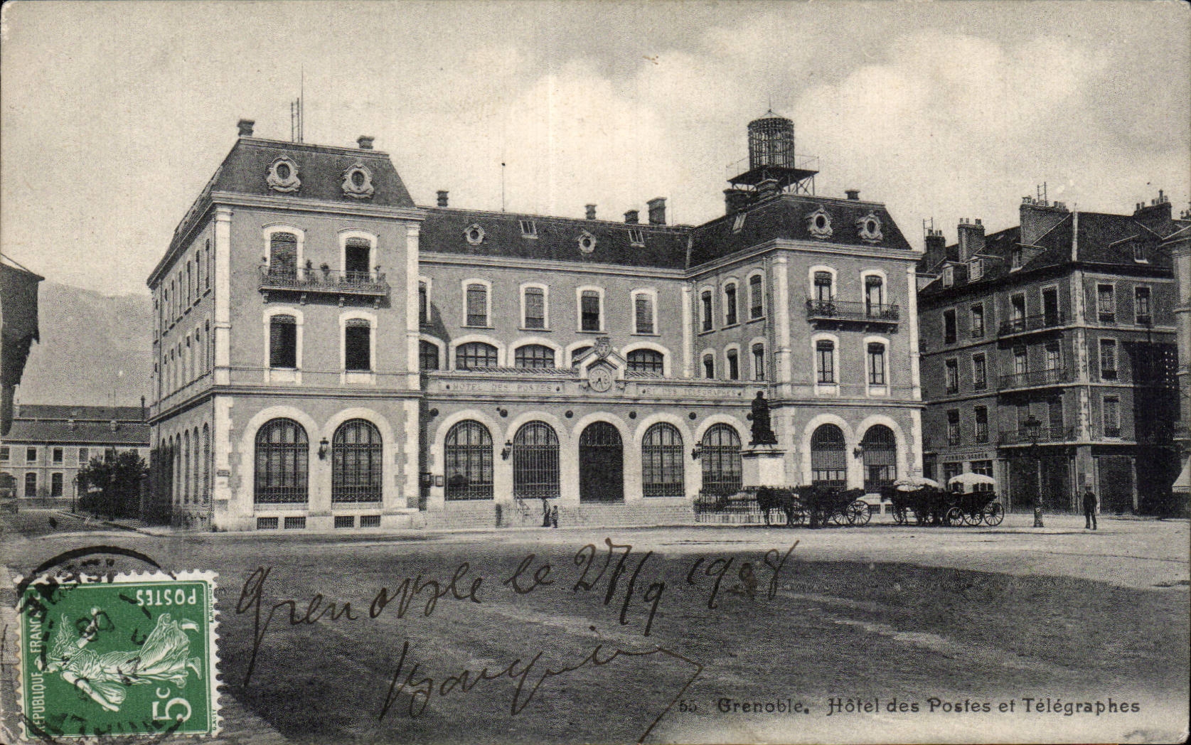 Grenoble — Hôtel des Postes et Télégraphes — Papeterie des Alpes Eug. Robert