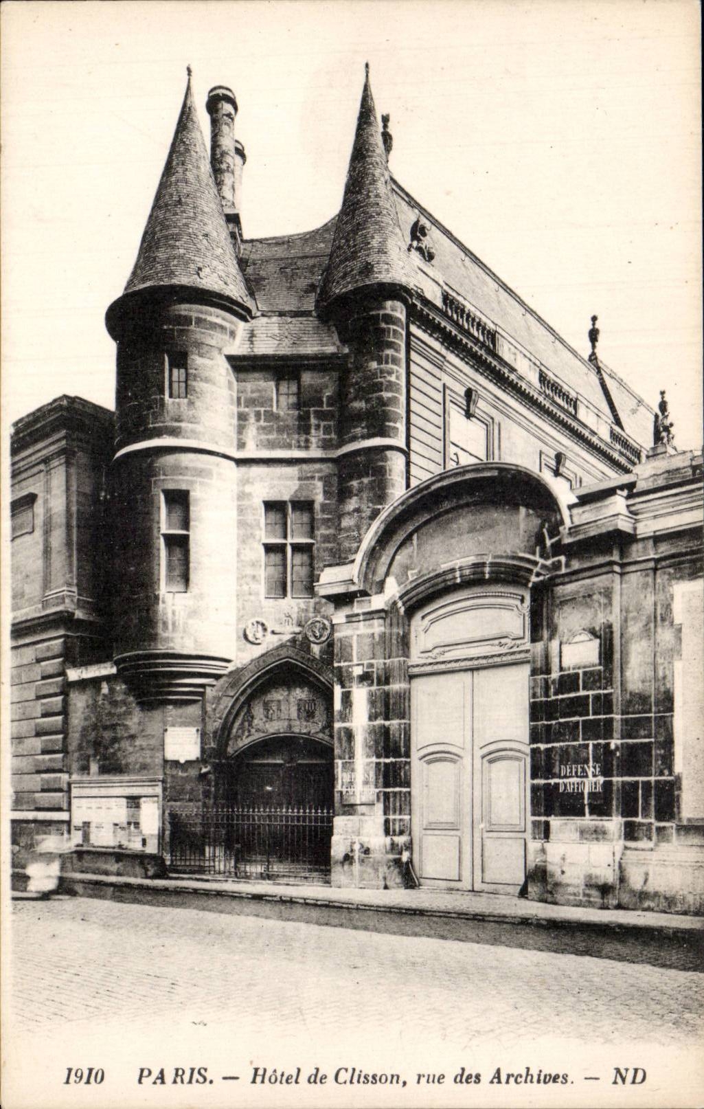 Paris - 3 - Hotel de Clisson - CPA 