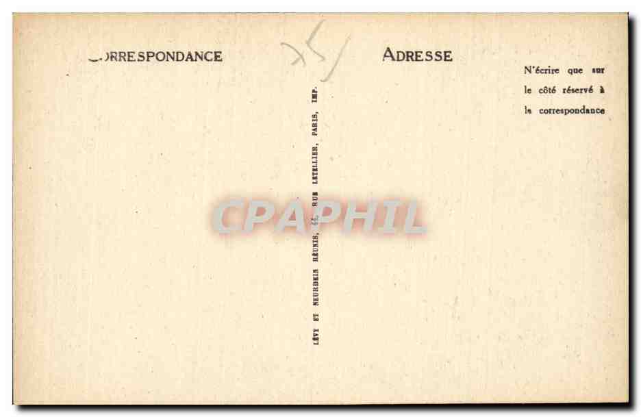 Paris - 3 - Hotel de Clisson - CPA  — Rückseite