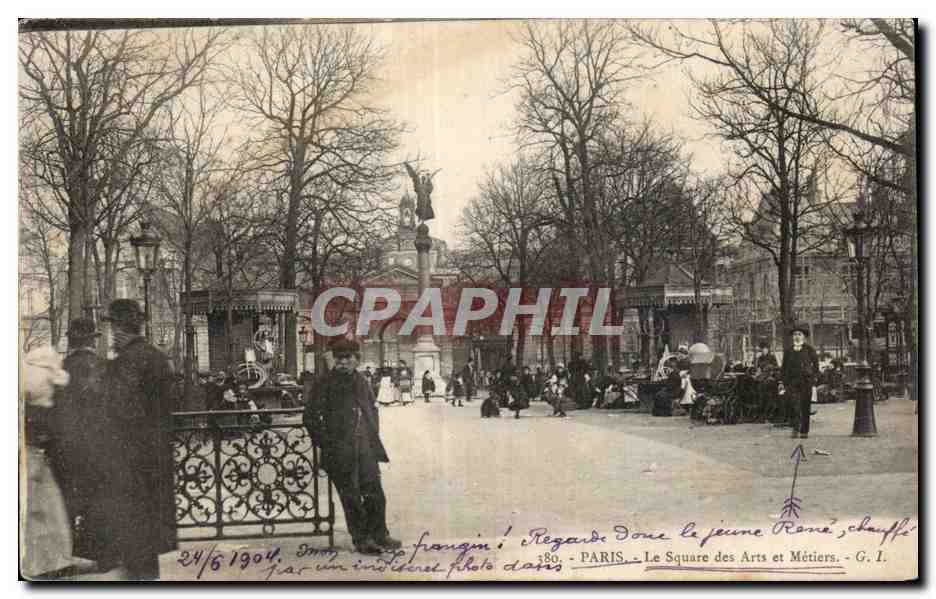 Paris - 3 - Arts et Metiers - Le Square - CPA 
